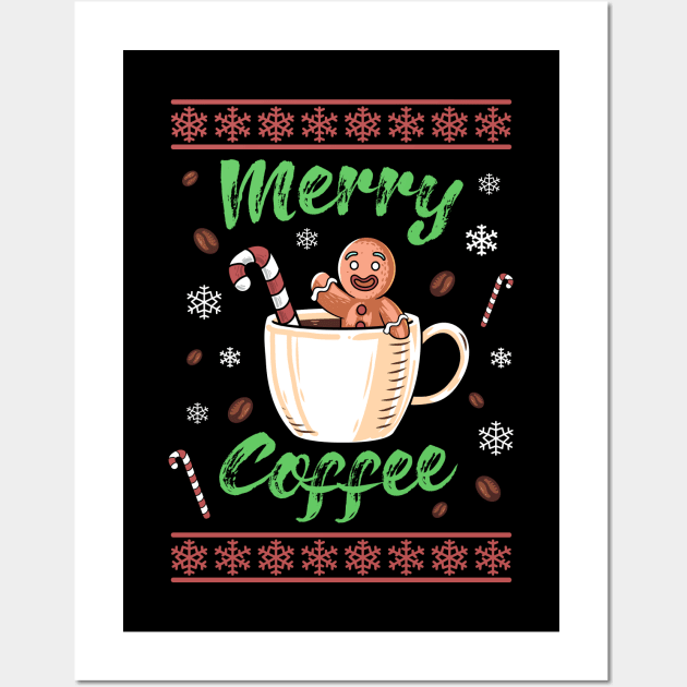 coffee christmas Wall Art by walterorlandi